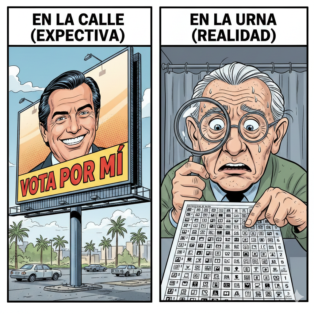Ejemplo de tarjetón para Senado y Cámara en Colombia