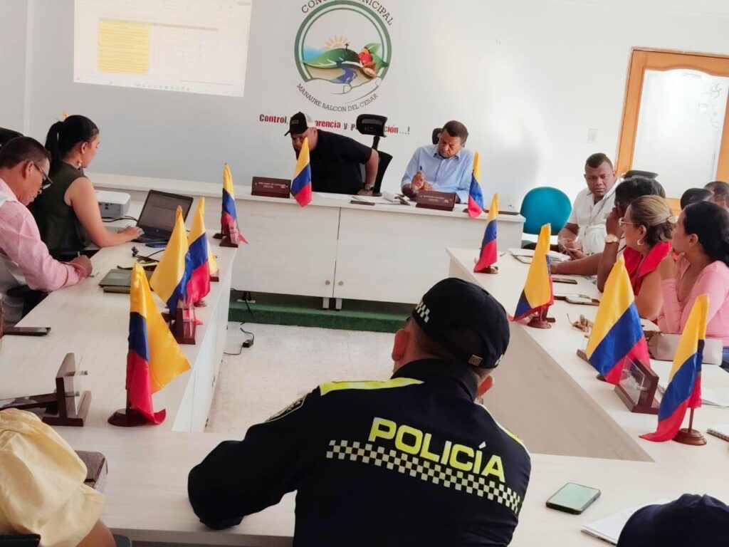 Mesa de Justicia Transicional en Manaure y revisión del PAT 2024–2027.