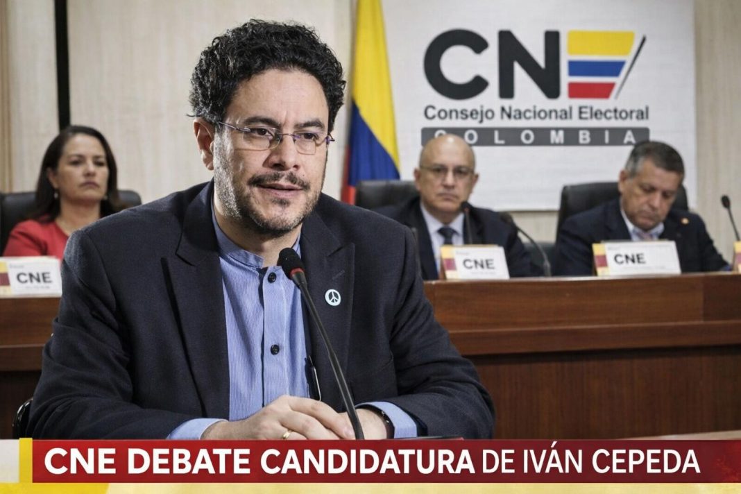 Iván Cepeda asiste a sesión del CNE mientras se define su candidatura presidencial