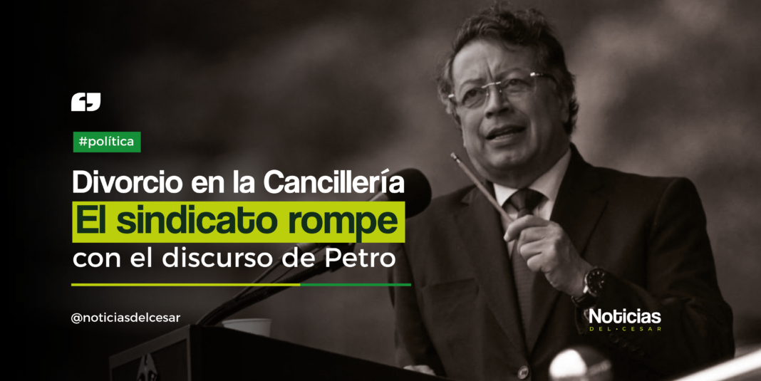 Presidente Gustavo Petro en discurso sobre la carrera diplomática y respuesta del sindicato de la Cancillería Unidiplo.