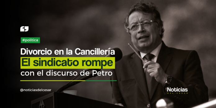 Presidente Gustavo Petro en discurso sobre la carrera diplomática y respuesta del sindicato de la Cancillería Unidiplo.