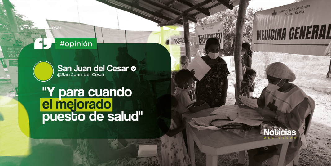 Atención médica precaria en San Juan del Cesar tras demolición de puestos de salud por el Ministerio de Salud.