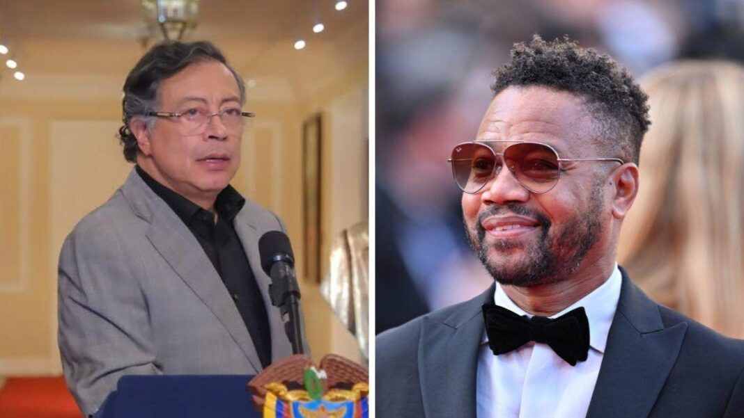 El presidente Gustavo Petro en una escena de la película que generó polémica por su financiación pública.