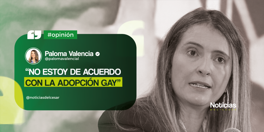 Paloma Valencia expresa su desacuerdo con la adopción gay - Elecciones Colombia 2026.