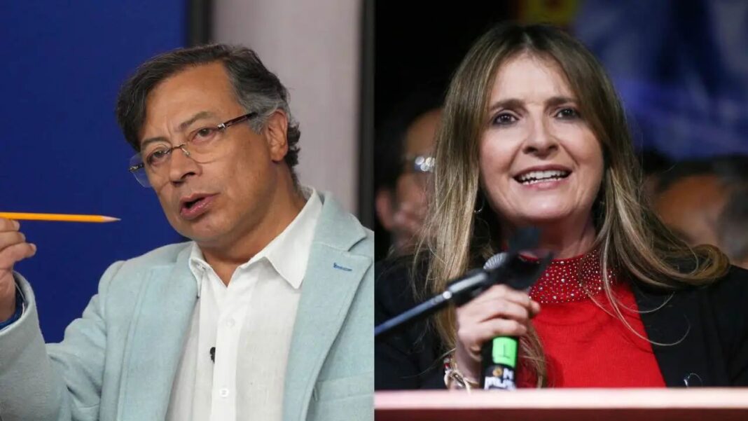 Gustavo Petro responde a Paloma Valencia tras acusaciones de que sus políticas llevarían a Colombia a “guerra total”.