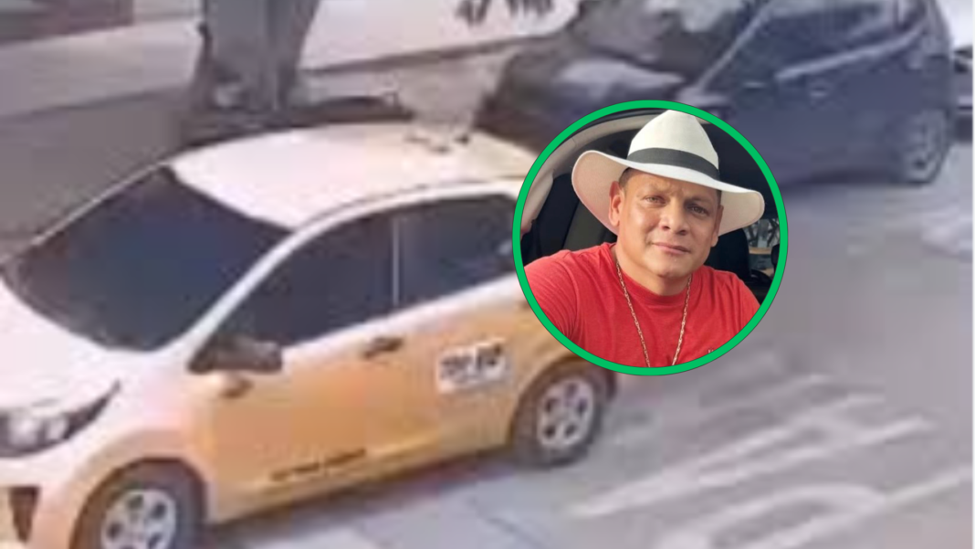 Taxi en Valledupar y retrato de conductor capturado por el caso de El Mono Estrada