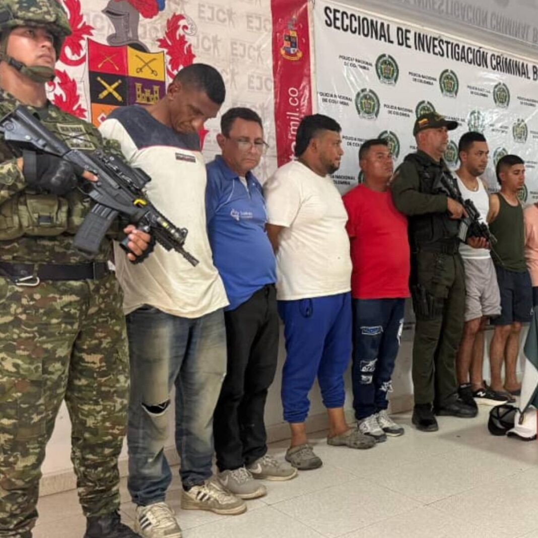 Capturados del Clan del Golfo en el Cesar durante operativo de la Policía Nacional