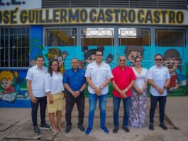Rector de la UPC y equipo académico durante visita a institución José Guillermo Castro Castro