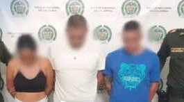 personas capturadas por fraude con tarjetas en Aguachica por la Policía