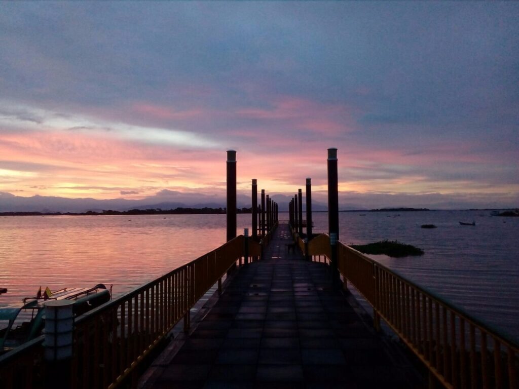 Paisaje de la ciénaga en Chimichagua Cesar tras sismo de magnitud 3.6