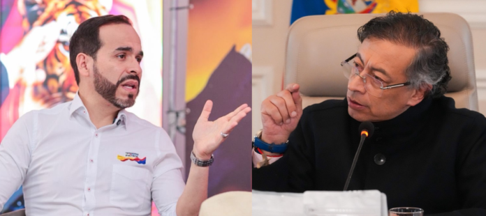 Comparativa entre Abelardo de la Espriella y el presidente Gustavo Petro durante el debate por la respuesta de De la Espriella a Petro pensiones.
