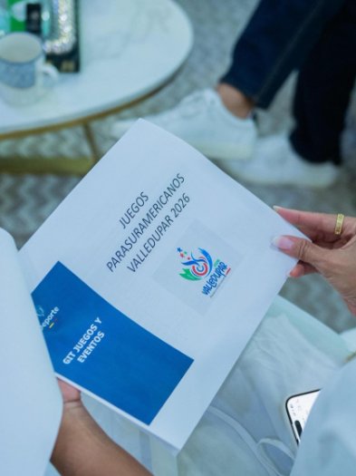 Carpeta oficial de los Juegos Parasuramericanos Valledupar 2026 respaldados por la Gobernación del Cesar.