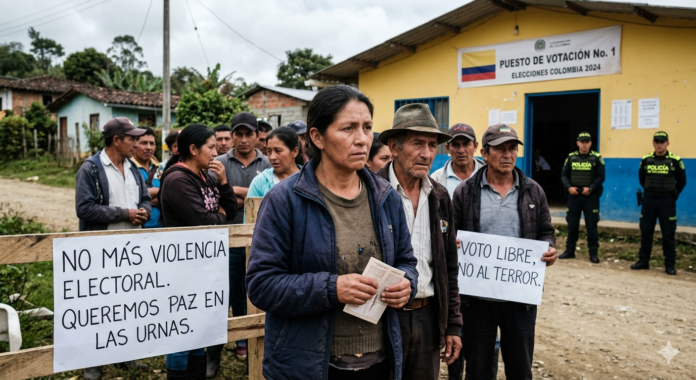 Crecen las alertas por violencia e intimidaciones en varias regiones de Colombia a pocos días de las elecciones presidenciales de 2026.