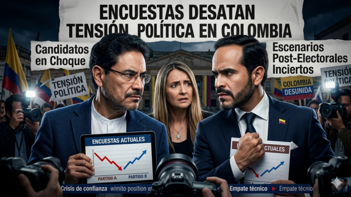 Las recientes mediciones presidenciales aumentaron la tensión entre candidatos y reactivaron el debate sobre el impacto político de las encuestas en Colombia.