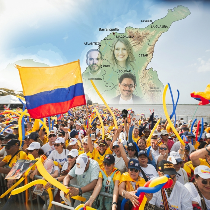 La región Caribe se convirtió en uno de los territorios más importantes de la campaña presidencial colombiana rumbo a las elecciones de 2026.