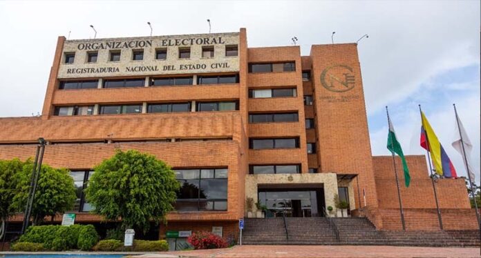 Sede principal de la Registraduría Nacional en Bogotá para trámites electorales 2026