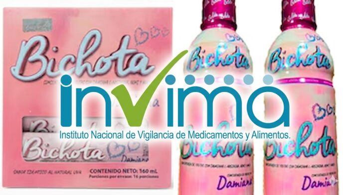 Logotipo del Invima sobrepuesto a la imagen del producto 