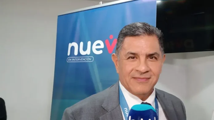 Jorge Iván Ospina, interventor de la Nueva EPS, durante una declaración en la Foscal Internacional.