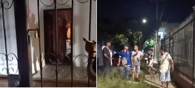 Vecinos protagonizan momentos de tensión frente a una vivienda tras una presunta retención de una niña.