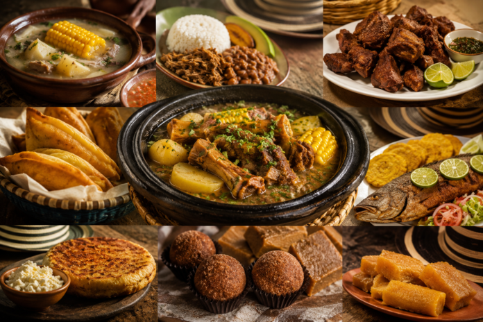 Muestra de platos tradicionales que representan la deliciosa gastronomía de Valledupar.