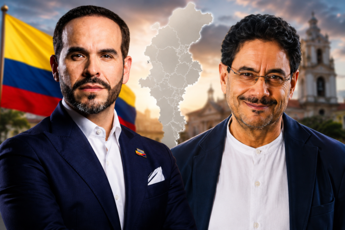 Iván Cepeda y Abelardo de la Espriella durante la contienda presidencial de 2026 en el departamento del Cesar.