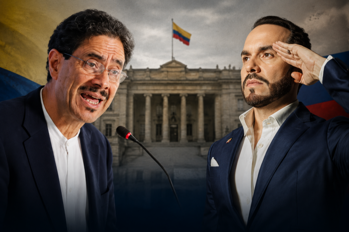 Iván Cepeda y Abelardo de la Espriella durante la controversia por el llamado a la desobediencia civil.