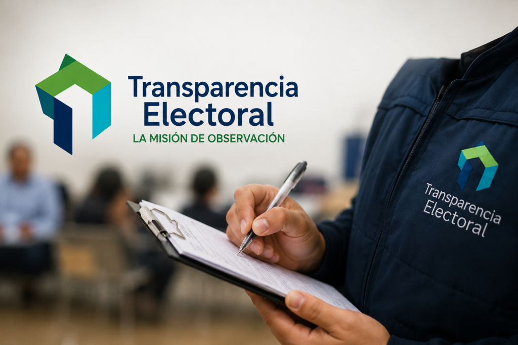 Observador de Transparencia Electoral verificando el desarrollo de la segunda vuelta presidencial de Colombia 2026.