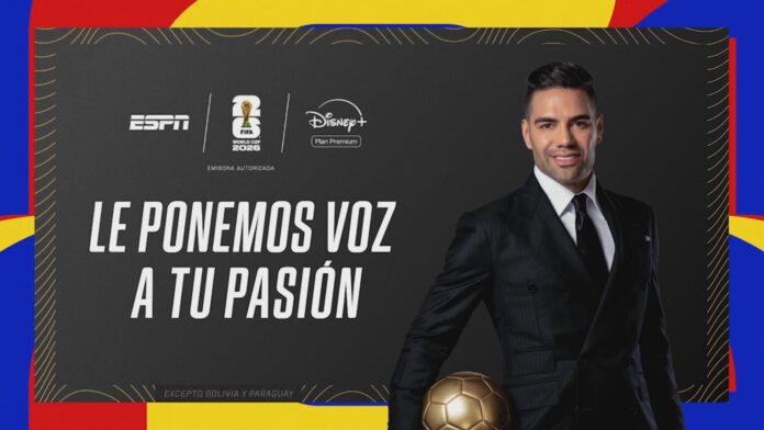 El Tigre sonriendo mientras anuncia el nuevo trabajo de Falcao.