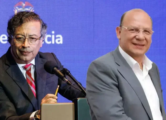 Intereses deuda pública: Composición fotográfica del presidente Gustavo Petro junto al ministro Germán Ávila.