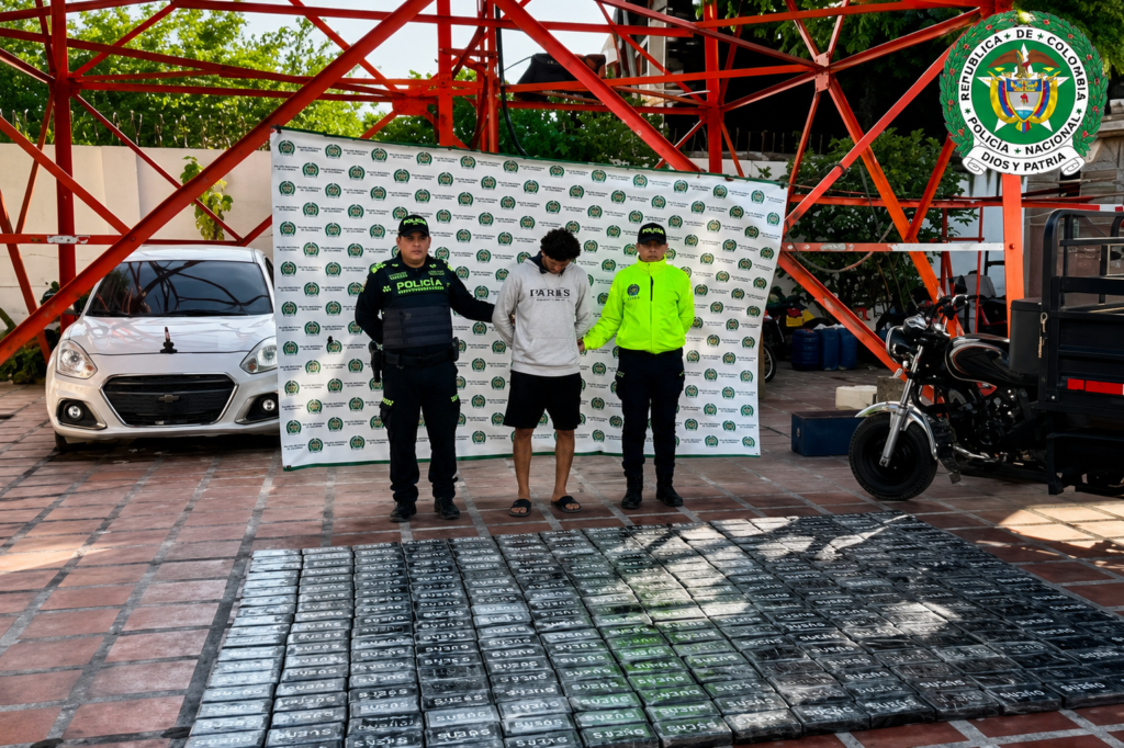Cocaína incautada en Cesar durante operativo en Pelaya