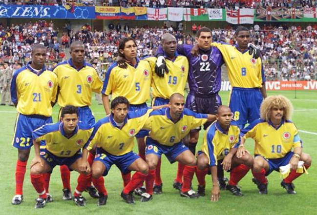 Selección Colombia durante el Mundial de Francia 1998, cuarta participación de la Tricolor en una Copa del Mundo