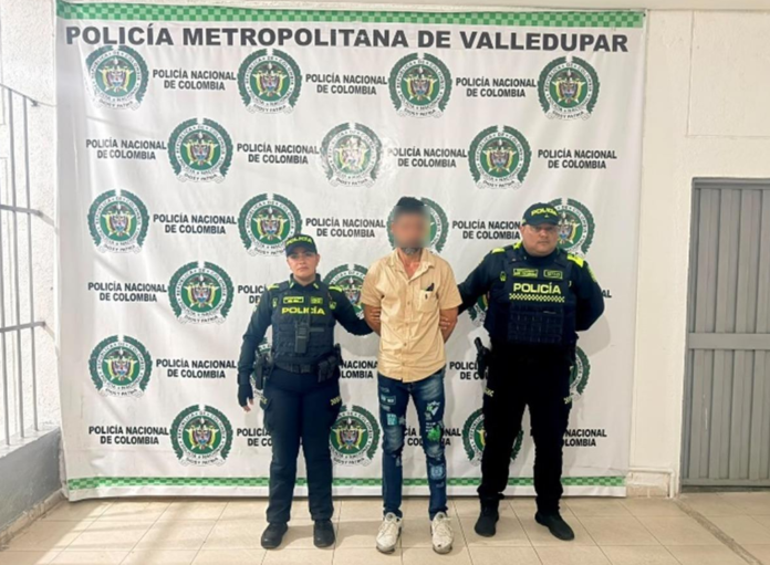 Capturado por porte ilegal de armas en el barrio San Joaquín de Valledupar