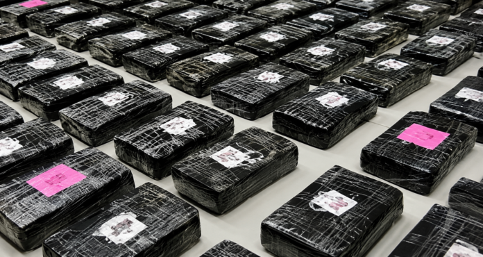 Paquetes de cocaína incautados durante operativo en el Cesar