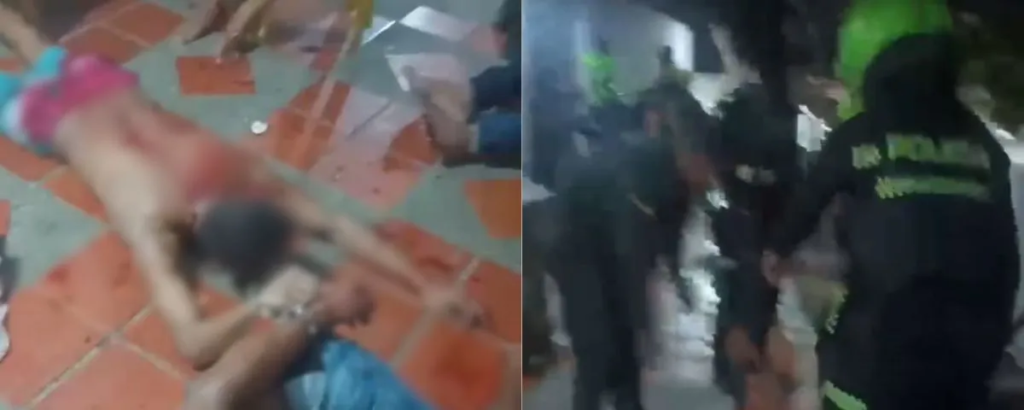 Uniformados intervienen para controlar una riña entre internos en La Permanente de Valledupar.