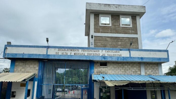 Fachada de la cárcel La Tramacúa de Valledupar, donde permanecen recluidos internos de alta seguridad
