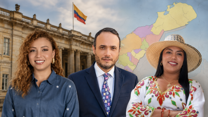 Tres senadores de La Guajira: Alfredo Deluque, Martha Peralta y Deisy Johana Osorio
