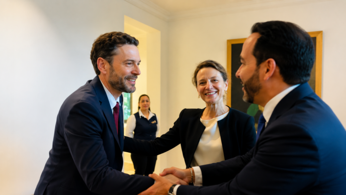 Abelardo De la Espriella durante reunión con delegación del Banco Mundial