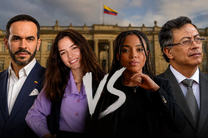 Juliana Guerrero y Jerome Sanabria en el debate por la participación de jóvenes en política.