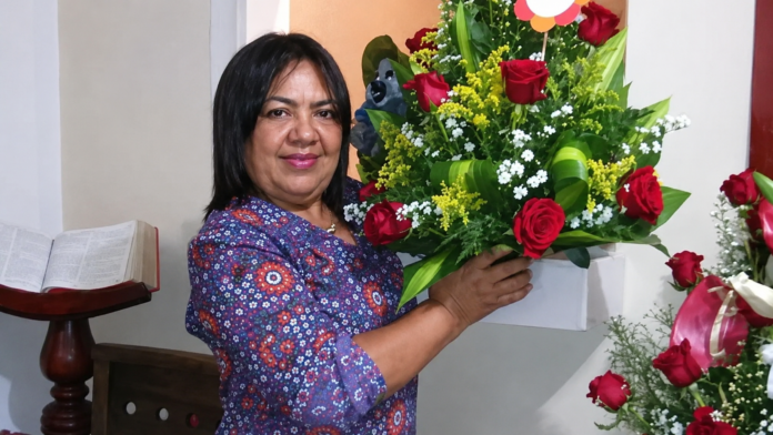 Lidubina Arias Manjarrés, docente pensionada de 73 años