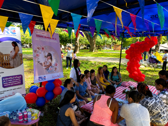 Madres y familias participan en actividades por la Semana Mundial de la Lactancia Materna en Valledupar
