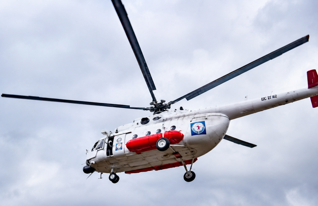 Helicóptero de la Operación Jaque durante el rescate de 15 secuestrados en Colombia en 2008.