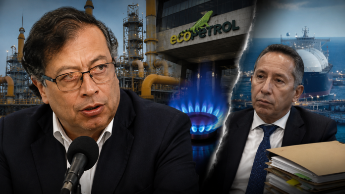 Petro protegió a Ricardo Roa durante meses, pero luego lo cuestionó por la importación de gas tras su salida de Ecopetrol.