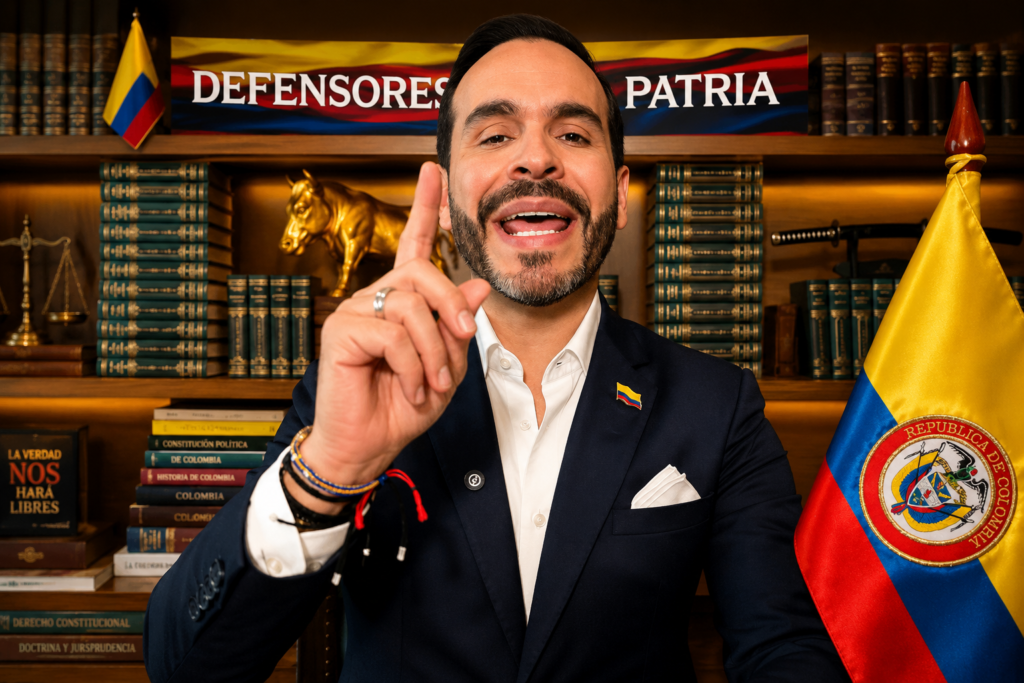 Abelardo de la Espriella durante su alocución en la que anunció nuevas medidas de seguridad, ajuste fiscal y selección de funcionarios por mérito.