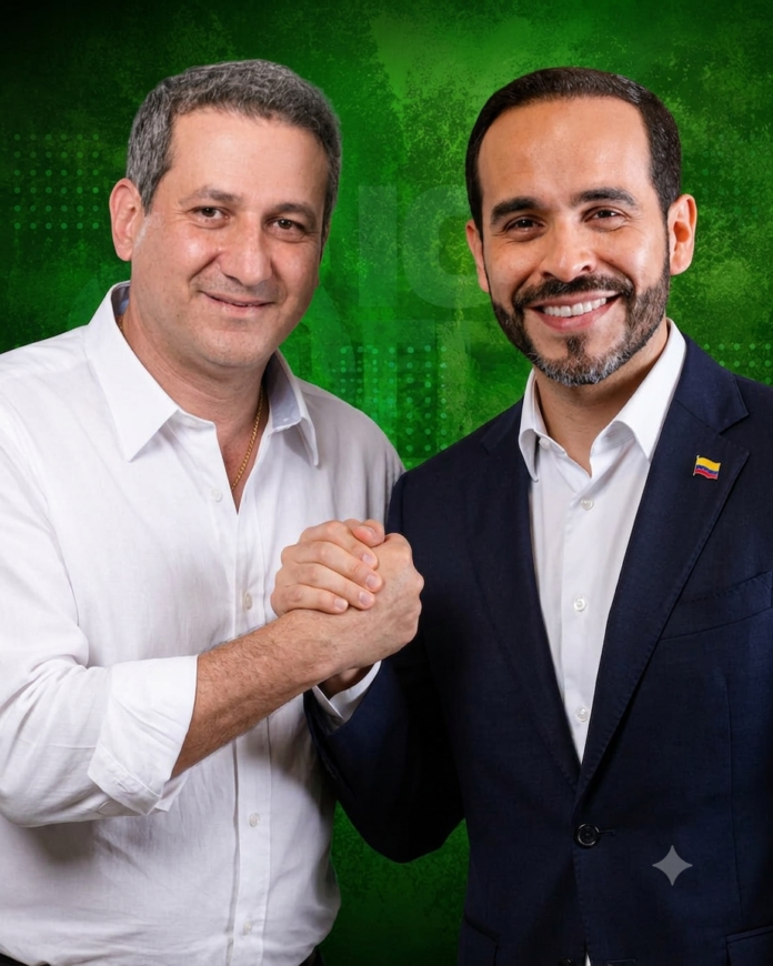 Jorge Jaller, nuevo embajador de Colombia en Venezuela, junto a Abelardo De La Espriella.