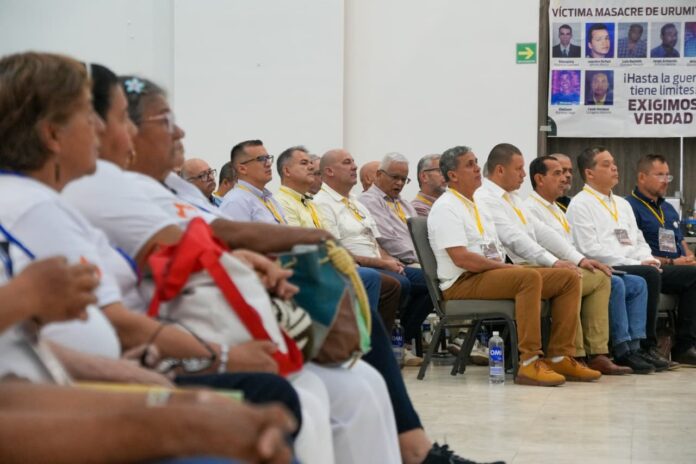 Comparecientes del Gaula Cesar participan en audiencia de reconocimiento ante la JEP en Valledupar