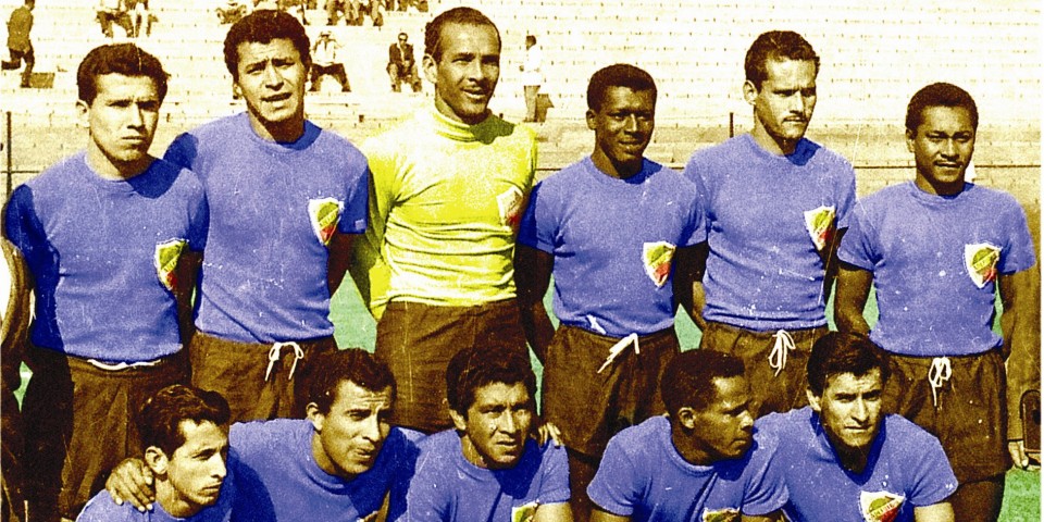 Formación de la Selección Colombia durante el Mundial de Chile 1962, primera participación del país en una Copa del Mundo.