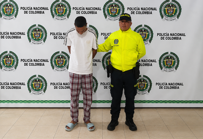 Hombre capturado por la Policía Nacional en Valledupar por un proceso de violencia intrafamiliar.