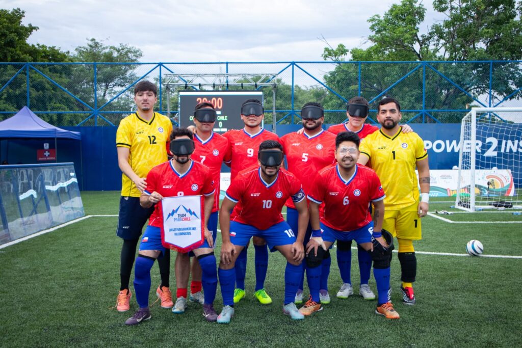 Selección de Chile durante el torneo de fútbol para ciegos de los Juegos Parasuramericanos Valledupar 2026
