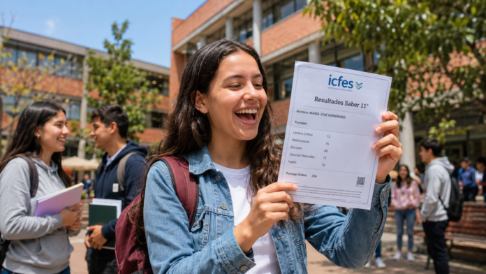 Estudiante celebra el ingreso a la UNAL con puntaje Icfes