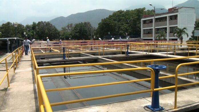 Vista general de la planta de tratamiento de agua potable de Emdupar en Valledupar